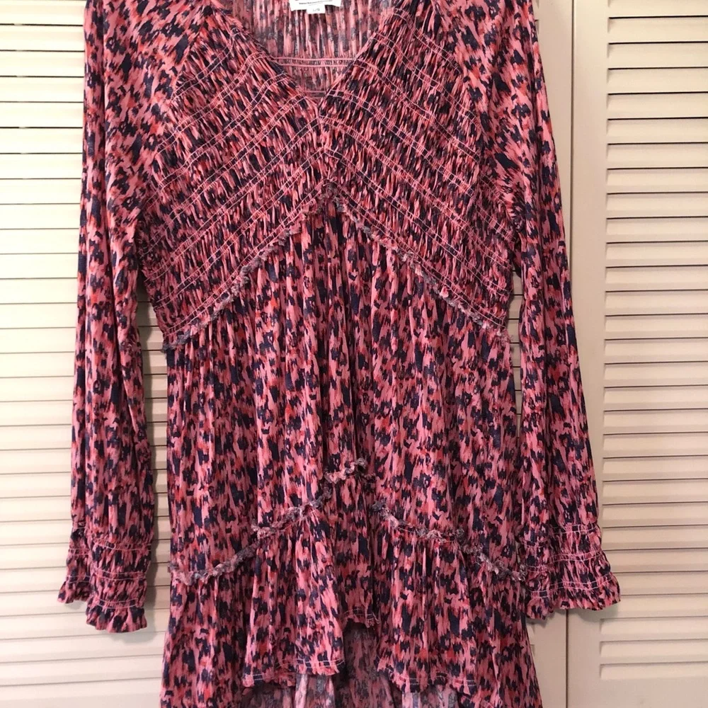 BeachLunchLounge Collection Long Sleeve Ladies Tunic Top Size Large.